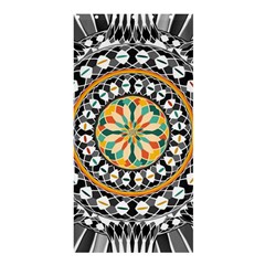 High Contrast Mandala Shower Curtain 36  X 72  (stall)  by linceazul