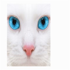 Beautiful White Face Cat Animals Blue Eye Small Garden Flag (two Sides) by Mariart