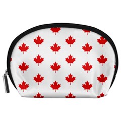 Canadian Maple Leaf Pattern Accessory Pouches (large)  by Mariart