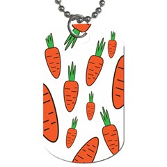 Fruit Vegetable Carrots Dog Tag (two Sides) by Mariart