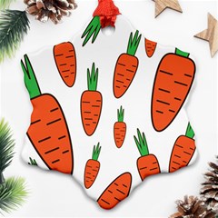 Fruit Vegetable Carrots Ornament (snowflake) by Mariart