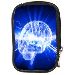 Lightning Brain Blue Compact Camera Cases by Mariart