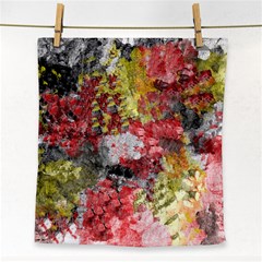 Garden Abstract Face Towel by digitaldivadesigns