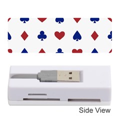 Playing Cards Hearts Diamonds Memory Card Reader (stick)  by Mariart