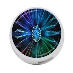 Flower Stigma Colorful Rainbow Animation Space 4-port Usb Hub (one Side) by Mariart