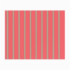 Line Red Grey Vertical Small Glasses Cloth (2-side) by Mariart