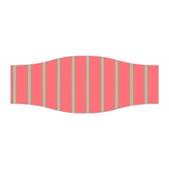 Line Red Grey Vertical Stretchable Headband by Mariart