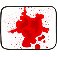 Red Blood Transparent Fleece Blanket (mini) by Mariart