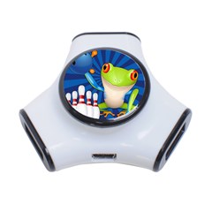 Tree Frog Bowling 3-port Usb Hub by crcustomgifts