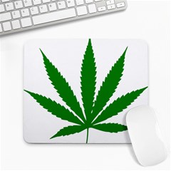 Marijuana Weed Drugs Neon Cannabis Green Leaf Sign Large Mousepads by Mariart