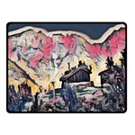 Modern abstract painting Double Sided Fleece Blanket (Small)  45 x34  Blanket Front