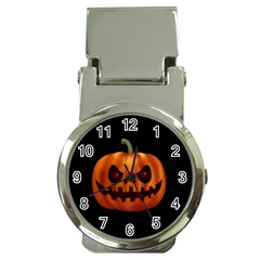 Halloween Pumpkin Money Clip Watches by Valentinaart