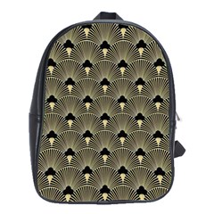 Art Deco Fan Pattern School Bag (large) by NouveauDesign