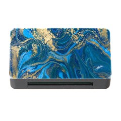 Ocean Blue Gold Marble Memory Card Reader With Cf by NouveauDesign