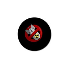 No Nuclear Weapons Golf Ball Marker (10 Pack) by Valentinaart