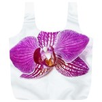 Lilac Phalaenopsis Aquarel  watercolor art painting Full Print Recycle Bags (L)  Front