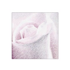 Rose Pink Flower  Floral Pencil Drawing Art Satin Bandana Scarf by picsaspassion