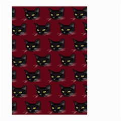 Face Cat Animals Red Small Garden Flag (two Sides) by Mariart