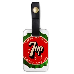 Fresh Up With  7 Up Bottle Cap Tin Metal Luggage Tags (one Side)  by Celenk