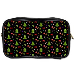 Christmas Pattern Toiletries Bags 2-side by Valentinaart