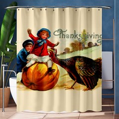 Vintage Thanksgiving Shower Curtain 60  X 72  (medium)  by Valentinaart