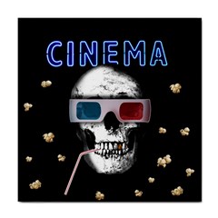 Cinema Skull Tile Coasters by Valentinaart