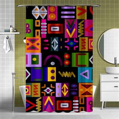 Abstract A Colorful Modern Illustration Shower Curtain 48  X 72  (small)  by Celenk