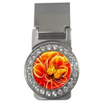 Arrangement Butterfly Aesthetics Orange Background Money Clips (CZ)  Front