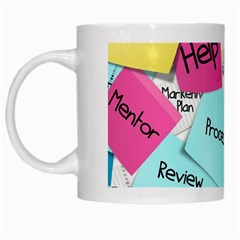 Stickies Post It List Business White Mugs by Celenk