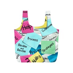 Stickies Post It List Business Full Print Recycle Bags (s)  by Celenk