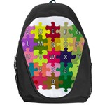 Puzzle Part Letters Abc Education Backpack Bag Front