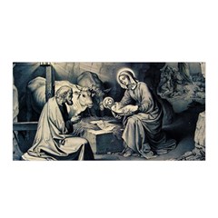 The Birth Of Christ Satin Wrap by Valentinaart