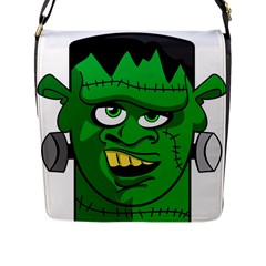 Buy Me A Coffee Halloween Flap Messenger Bag (l)  by Celenk