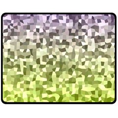 Irregular Rectangle Square Mosaic Double Sided Fleece Blanket (medium)  by Celenk