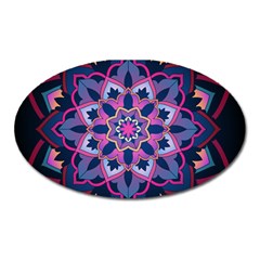 Mandala Circular Pattern Oval Magnet by Celenk