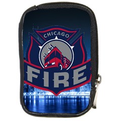 Chicago Fire With Skyline Compact Camera Cases by allthingseveryone