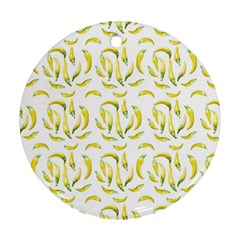 Chilli Pepers Pattern Motif Ornament (round) by dflcprints