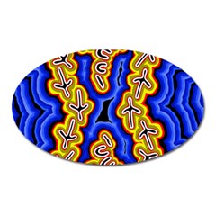 Emu Dreaming Oval Magnet by hogartharts