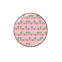 Floral Pattern Hat Clip Ball Marker by SuperPatterns