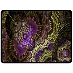 Abstract Fractal Art Design Fleece Blanket (large)  by Celenk