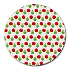 Watercolor Ornaments Round Mousepads by patternstudio