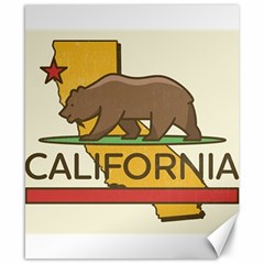 California Bear Canvas 8  X 10  by Bigfootshirtshop