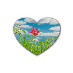 Beauty Nature Scene Photo Heart Coaster (4 Pack)  by dflcprints