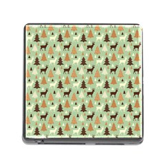 Reindeer Tree Forest Art Memory Card Reader (square) by patternstudio