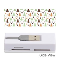 Reindeer Christmas Tree Jungle Art Memory Card Reader (stick)  by patternstudio