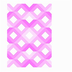 Geometric Chevrons Angles Pink Large Garden Flag (two Sides) by Celenk