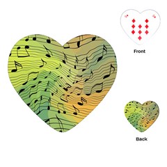 Music Notes Playing Cards (heart)  by linceazul