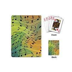 Music Notes Playing Cards (mini)  by linceazul