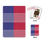 American Flag Patriot Red White Playing Card Back