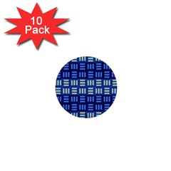 Textiles Texture Structure Grid 1  Mini Buttons (10 Pack)  by Celenk